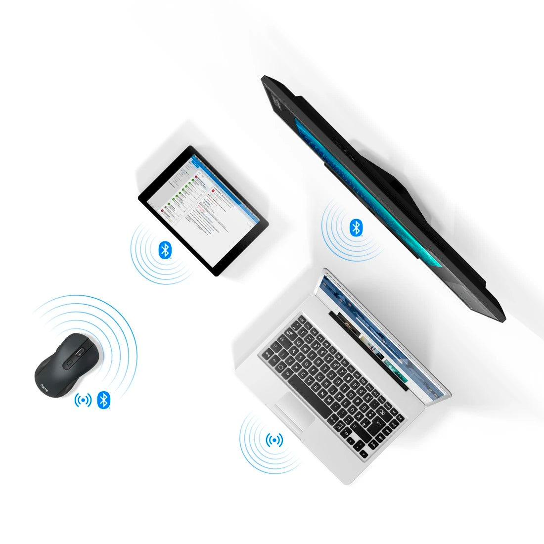 Hama MW-650 Wireless and Bluetooth Mouse Multi-Device with 6-Button  - متجر TT Tab للتقنيات الحديثة