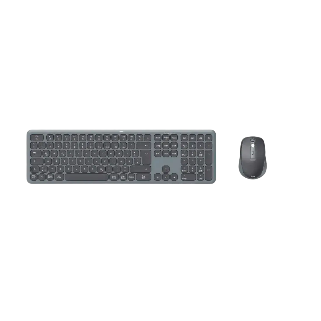 Hama WKM-550 Multi-Device Keyboard Mouse Set Wireless and Bluetooth - متجر TT Tab للتقنيات الحديثة
