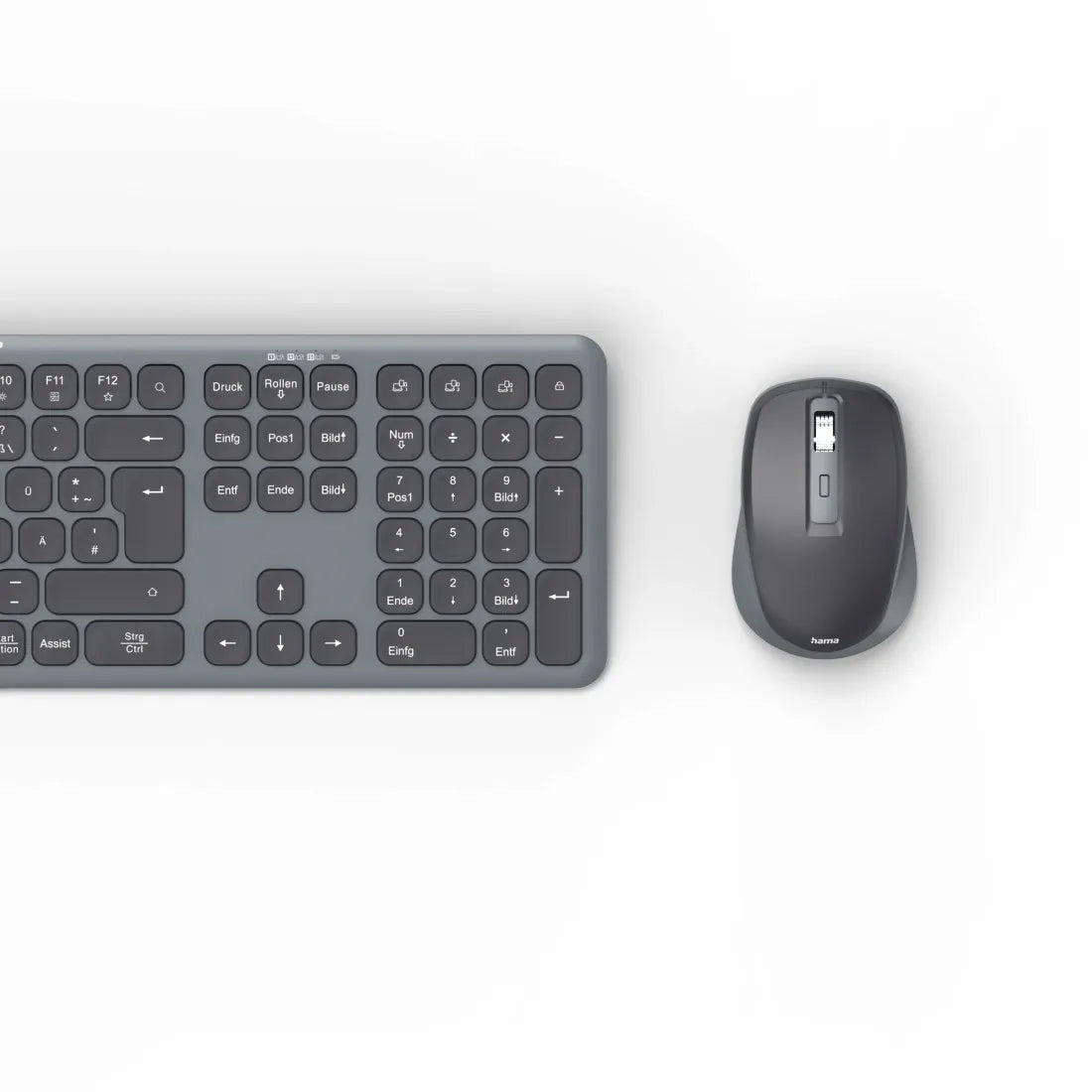 Hama WKM-550 Multi-Device Keyboard Mouse Set Wireless and Bluetooth - متجر TT Tab للتقنيات الحديثة