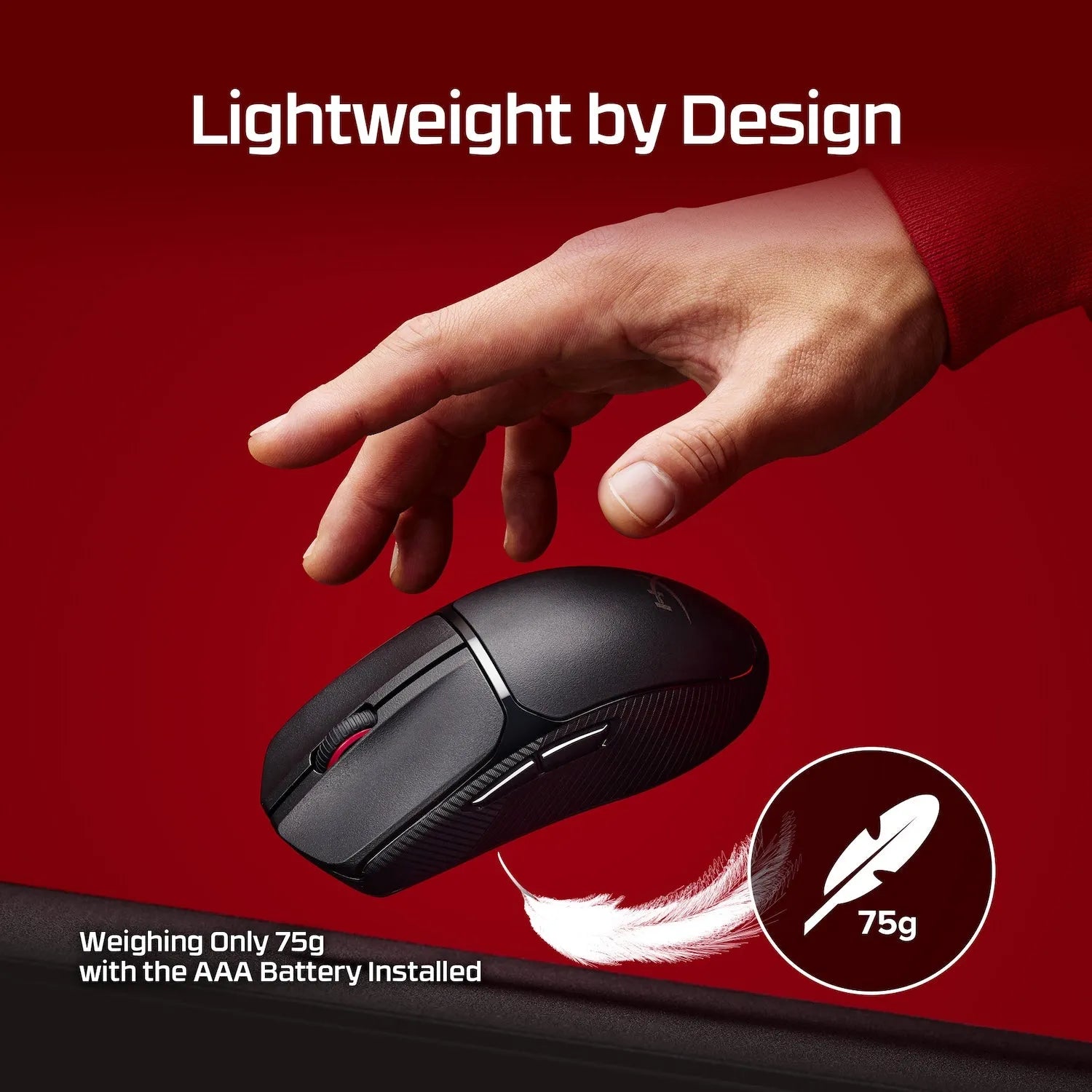 HyperX Pulsefire Fuse Wireless & Bluetooth Gaming Mouse with 12,000 DPI and Lightweight - متجر TT Tab للتقنيات الحديثة