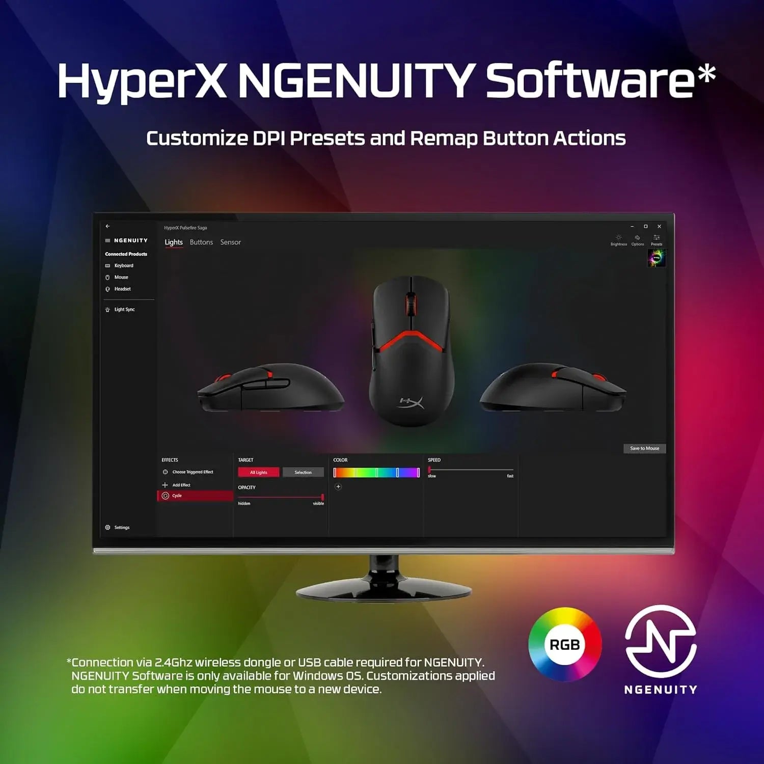 HyperX Pulsefire Saga Modular Wired Gaming Mouse with 26K Sensor - متجر TT Tab للتقنيات الحديثة