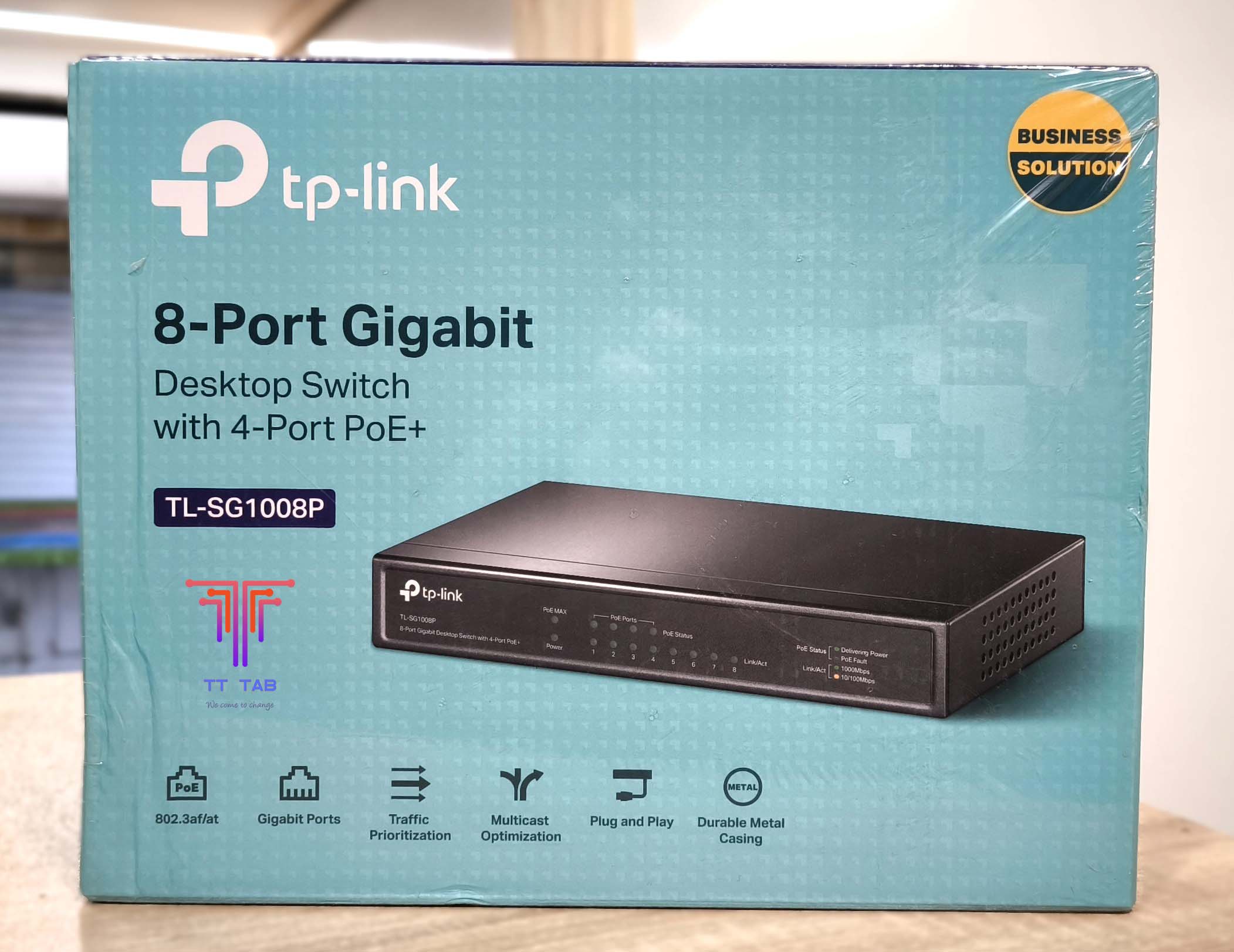 TP-Link TL-SG1008P 8-Port Gigabit Desktop Switch with 4-Port PoE+