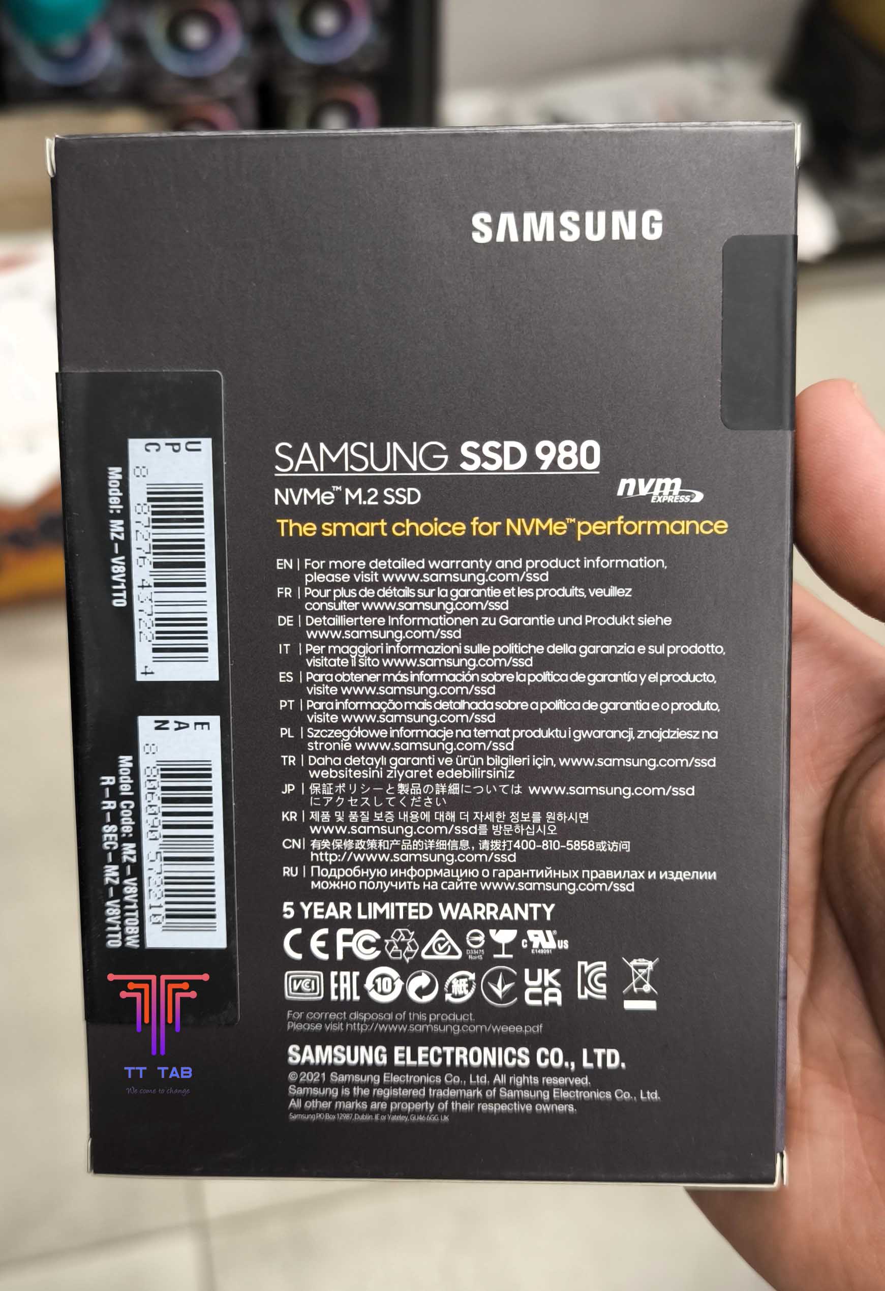 Samsung 980 SSD NVMe Gen3