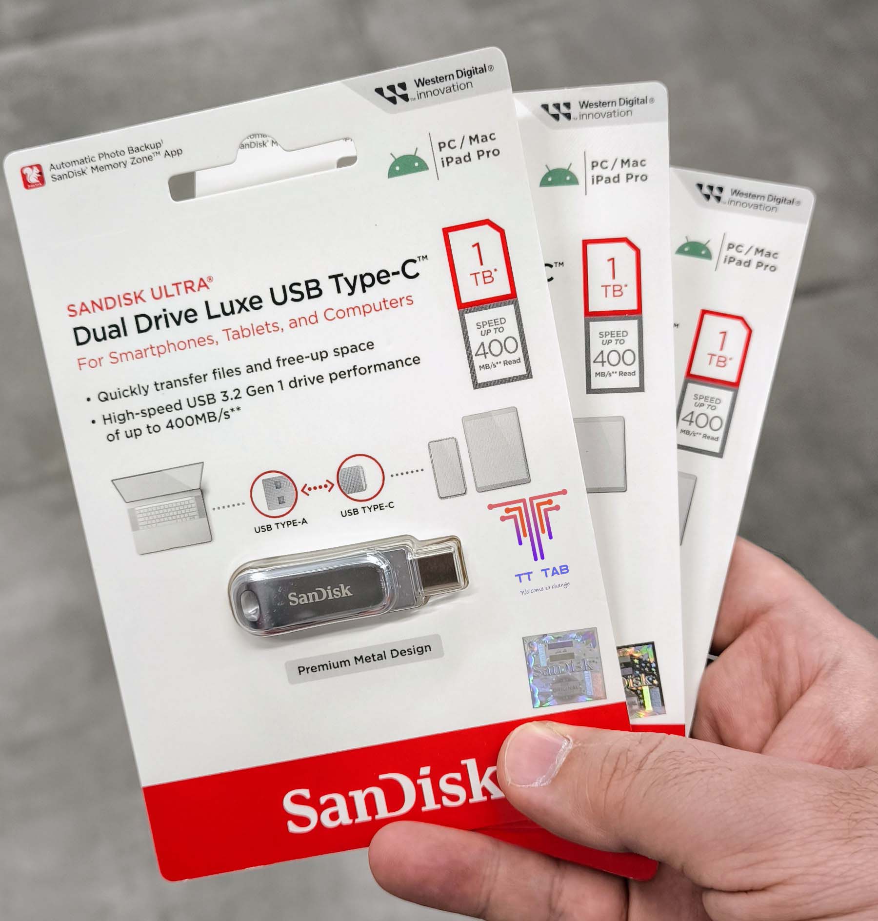 SanDisk Ultra Dual Drive Luxe Type-C + Type-A 400MB/s