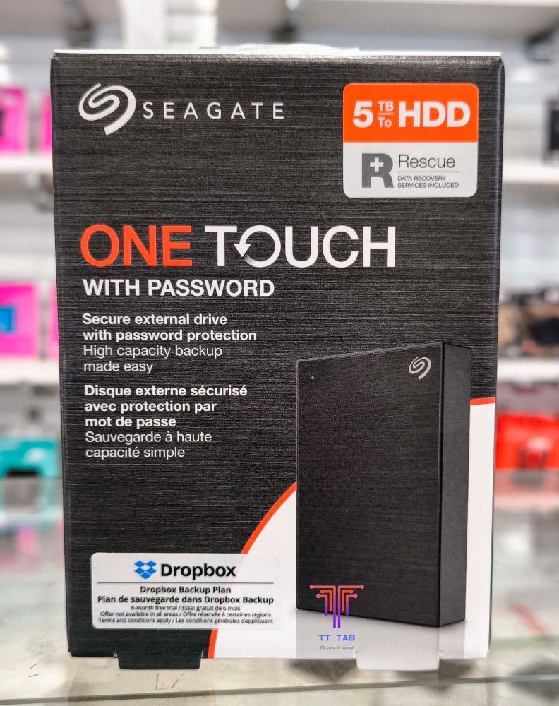 Seagate One Touch External HDD with Password