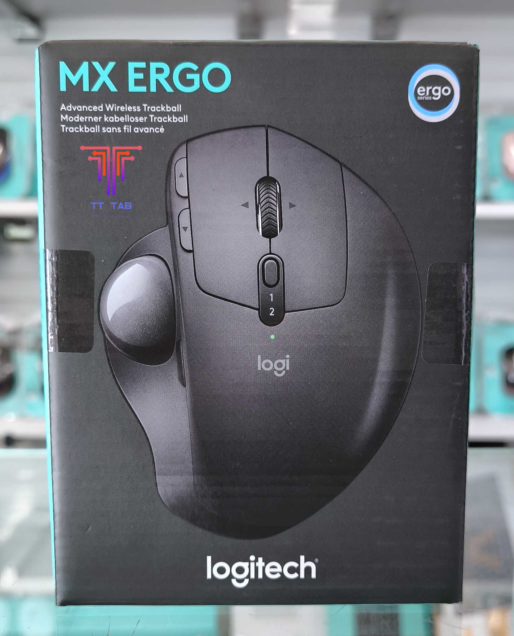 Logitech MX ERGO Wireless Mouse rechargeable with Trackball