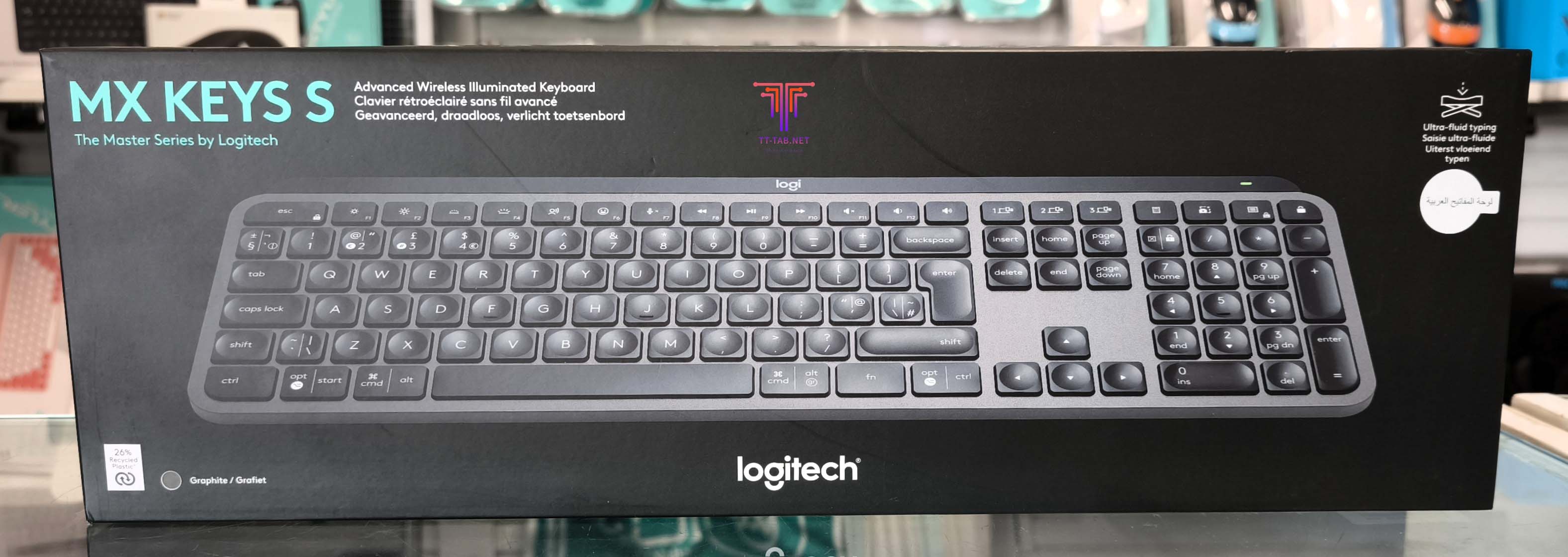 Logitech MX Keys S Wireless + Bluetooth/ Backlit Rechargeable