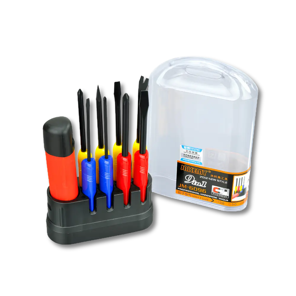 Jakemy JM-6096 9-in-1 Manual Screwdriver Set with T-Handle - متجر TT Tab للتقنيات الحديثة
