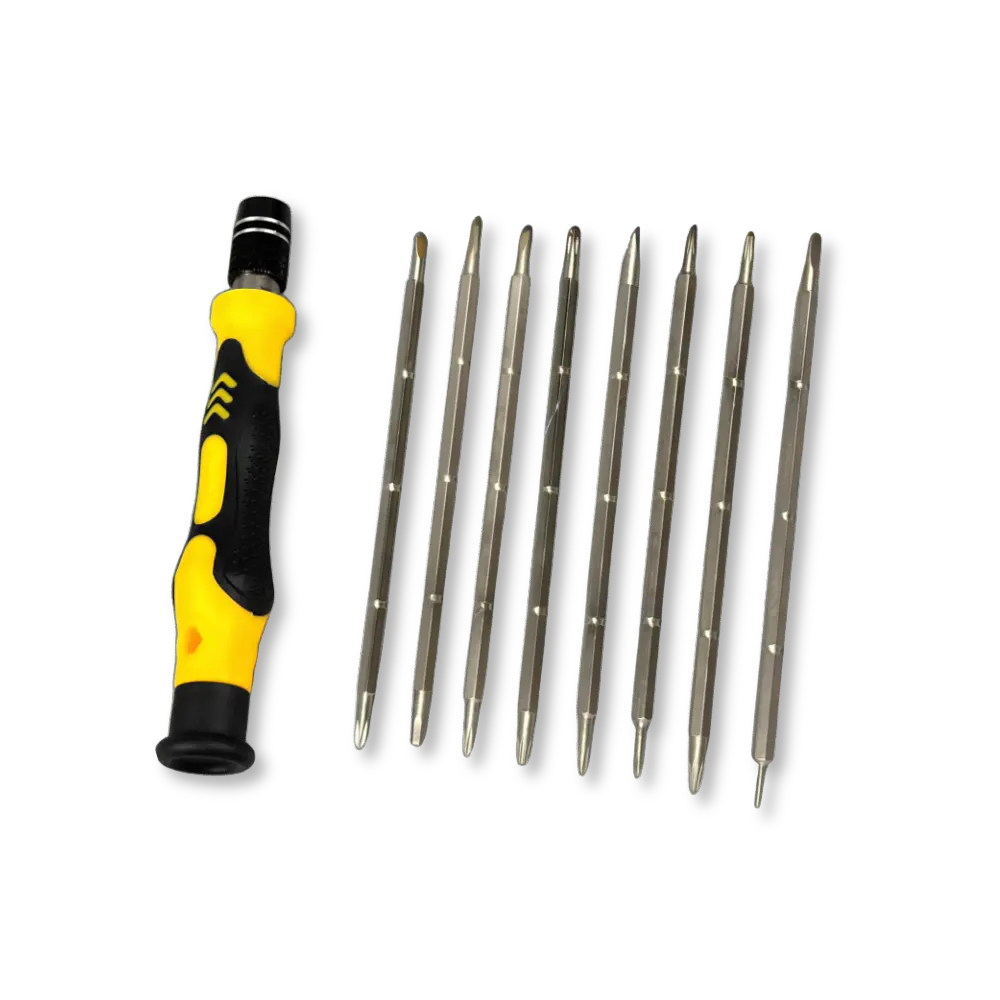 Jakemy JM-8124 9-in-1 Precision Screwdriver Set with Double-ended Bits and Storage Pouch - متجر TT Tab للتقنيات الحديثة