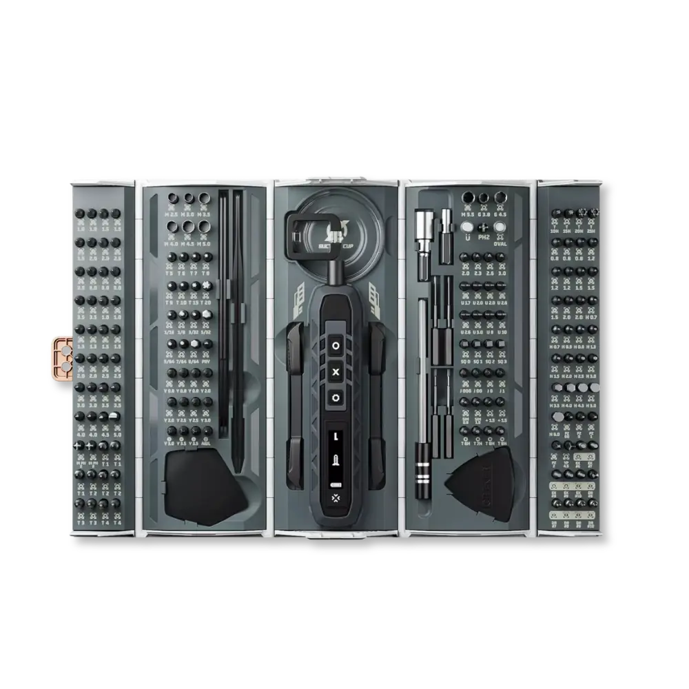 Jakemy JM-8193 180-in-1 Electric Precision Screwdriver Set with Storage Case - متجر TT Tab للتقنيات الحديثة