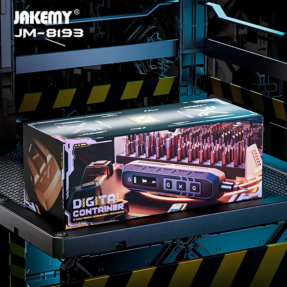 Jakemy JM-8193 180-in-1 Electric Precision Screwdriver Set with Storage Case - متجر TT Tab للتقنيات الحديثة