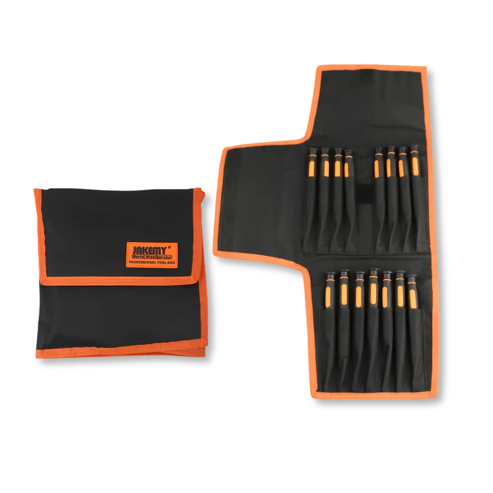 Jakemy JM-P05 15-in-1 Magnetic Precision Screwdriver Set with Storage Pouch - متجر TT Tab للتقنيات الحديثة