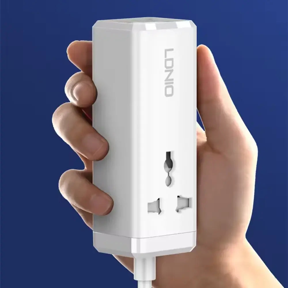 LDNIO SC1418 65W Desktop Power Strip with 1 Universal AC Outlet and USB-C & USB-A Charging - متجر TT Tab للتقنيات الحديثة