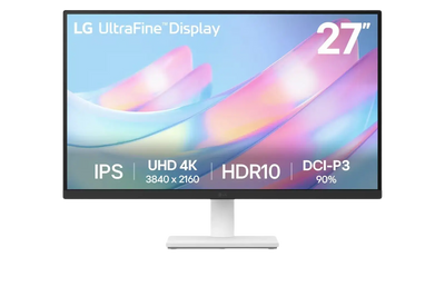 LG 27US500-W UltraFine 4K UHD IPS HDR10 DCI-P3 90% Design Monitor