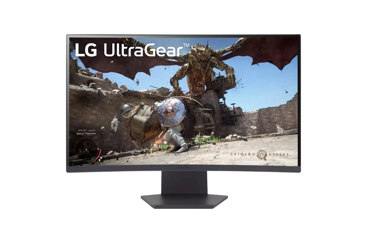 LG GS60QC-B UltraGear QHD VA Curved 1000R 180Hz 1ms HDR10 Gaming Monitor - متجر TT Tab للتقنيات الحديثة