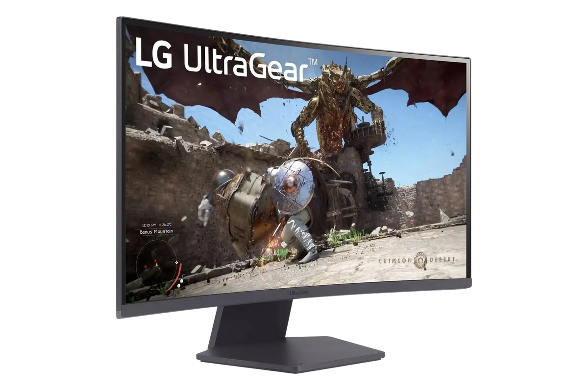 LG GS60QC-B UltraGear QHD VA Curved 1000R 180Hz 1ms HDR10 Gaming Monitor - متجر TT Tab للتقنيات الحديثة