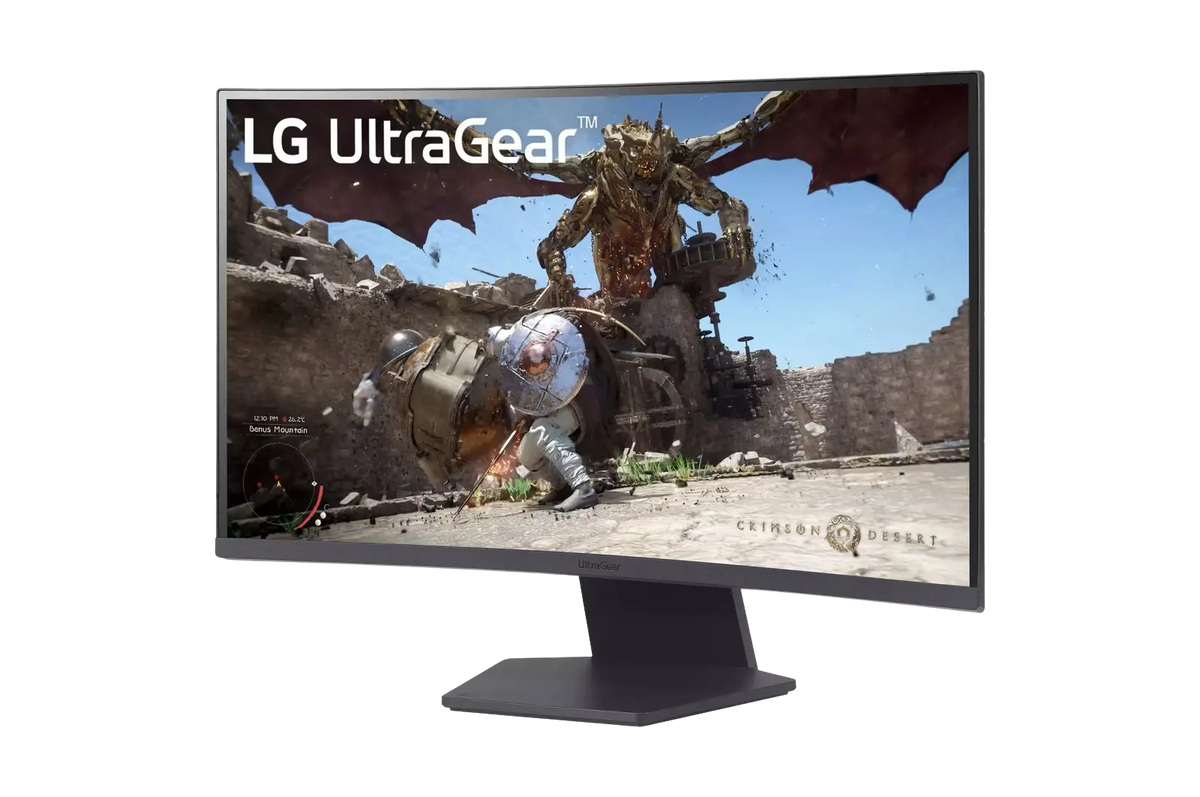 LG GS60QC-B UltraGear QHD VA Curved 1000R 180Hz 1ms HDR10 Gaming Monitor - متجر TT Tab للتقنيات الحديثة