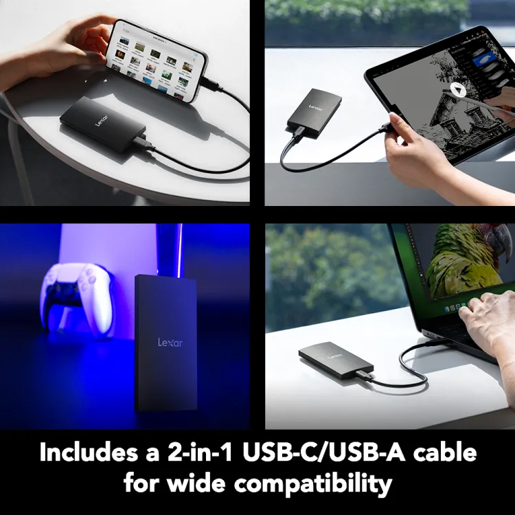 Lexar SL300 Portable SSD - للتقنيات الحديثة TT TAB متجر