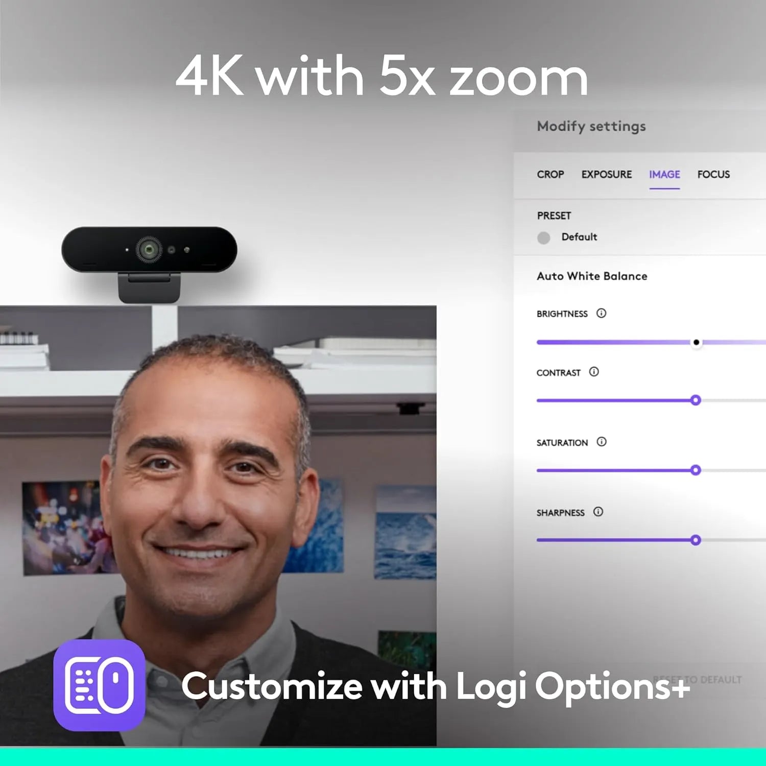 Logitech BRIO 4K Webcam with Windows Hello support - متجر TT Tab للتقنيات الحديثة