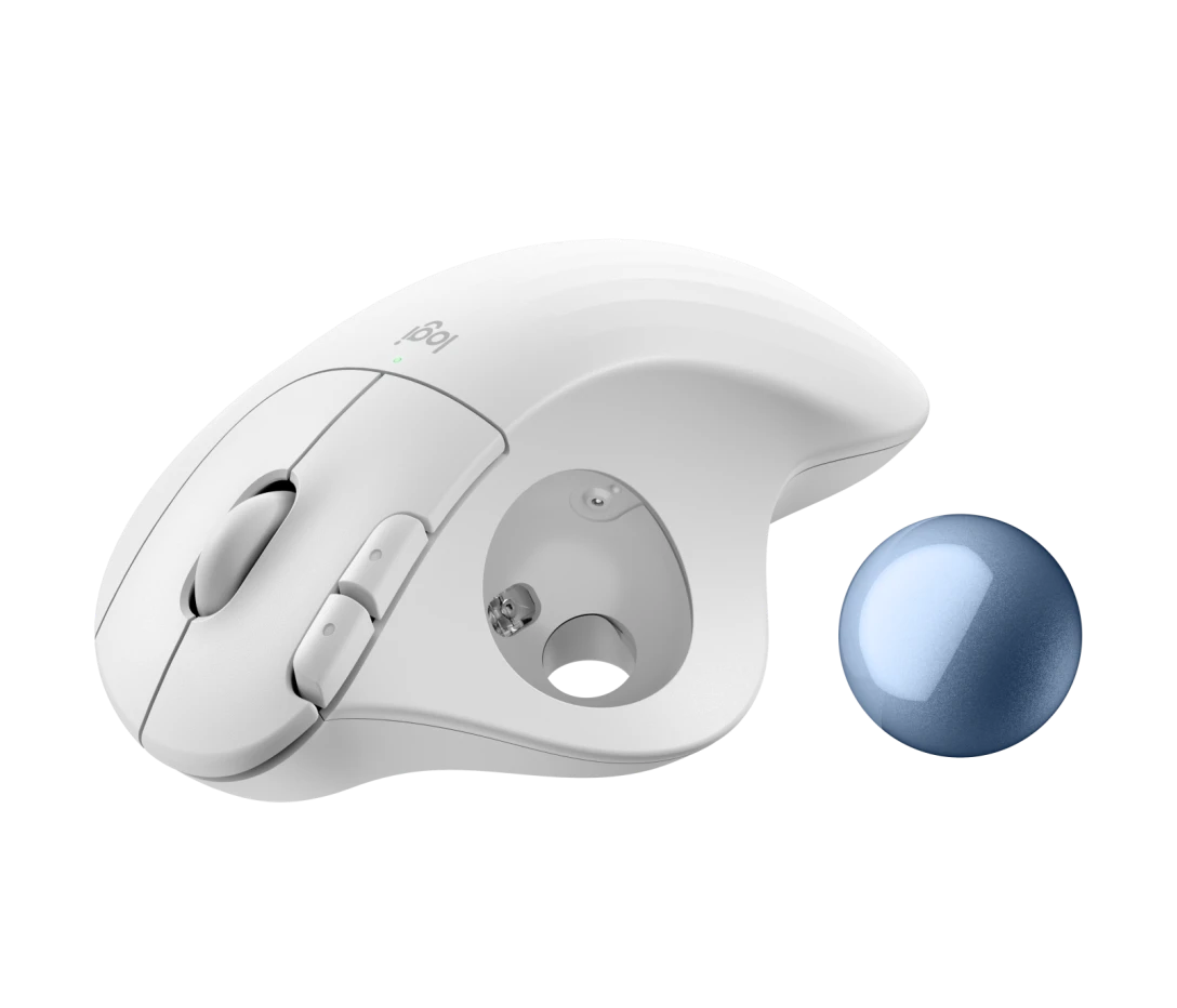 Logitech ERGO M575S Wireless and Bluetooth Mouse with Trackball