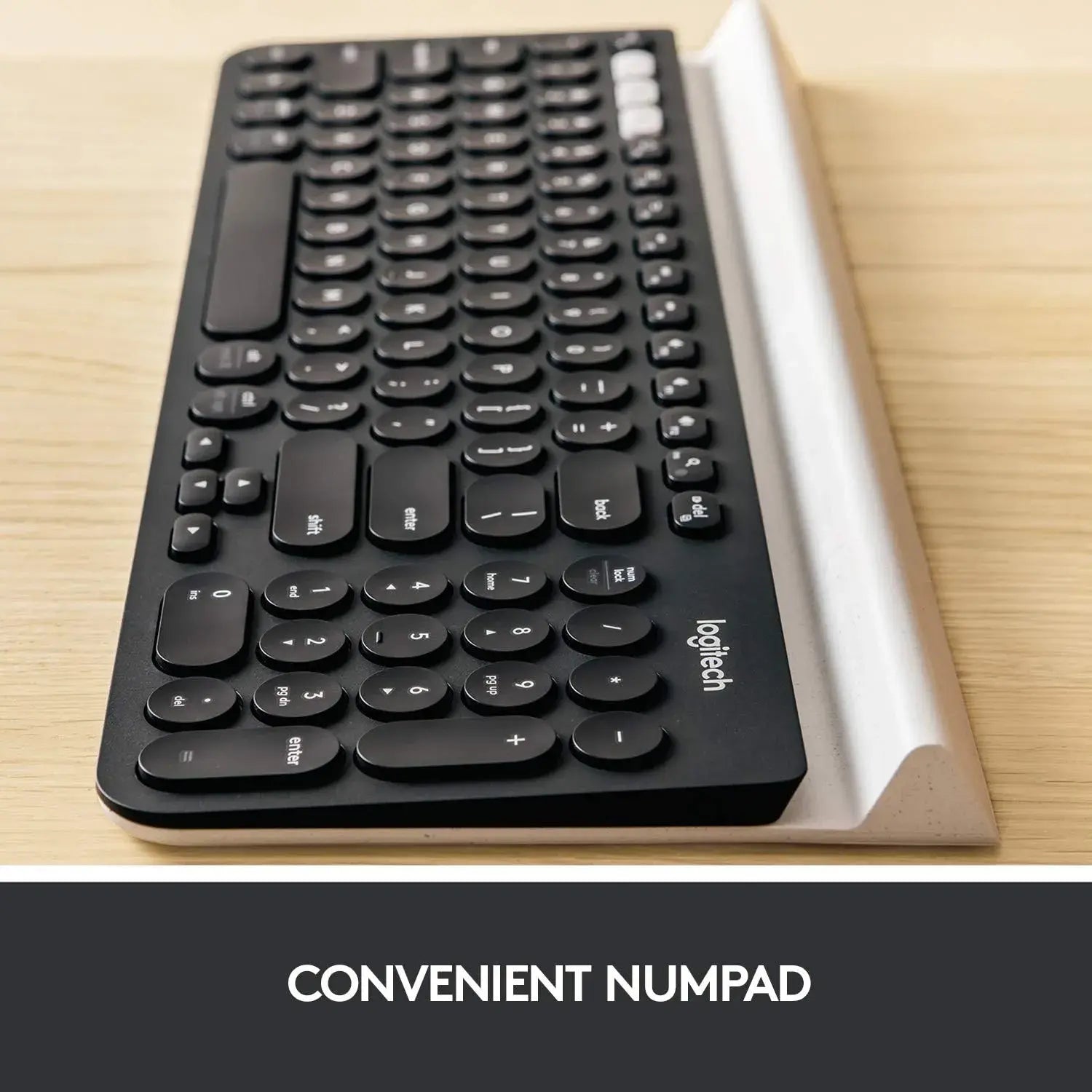 Logitech K780 Multi-Device Wireless and Bluetooth Keyboard with Device Cradle - متجر TT Tab للتقنيات الحديثة