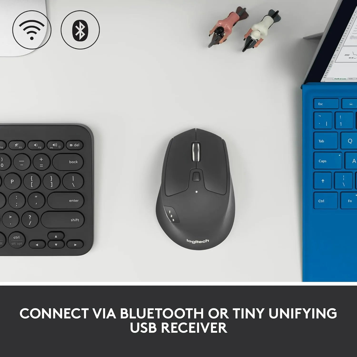 Logitech M720 Triathlon Multi-Device Bluetooth Mouse - للتقنيات الحديثة TT TAB متجر