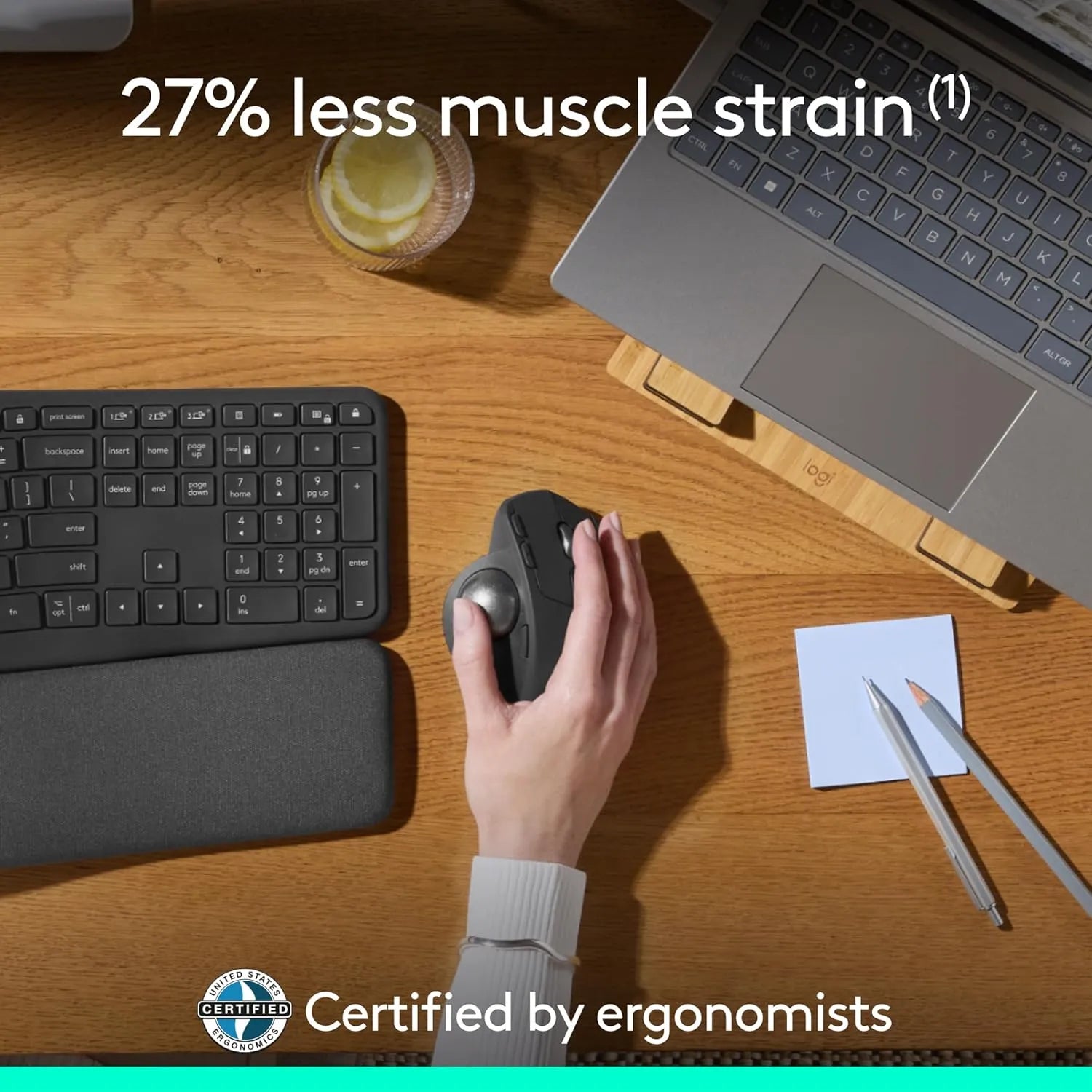 Logitech MX Ergo S Advanced Wireless and Bluetooth with Trackball