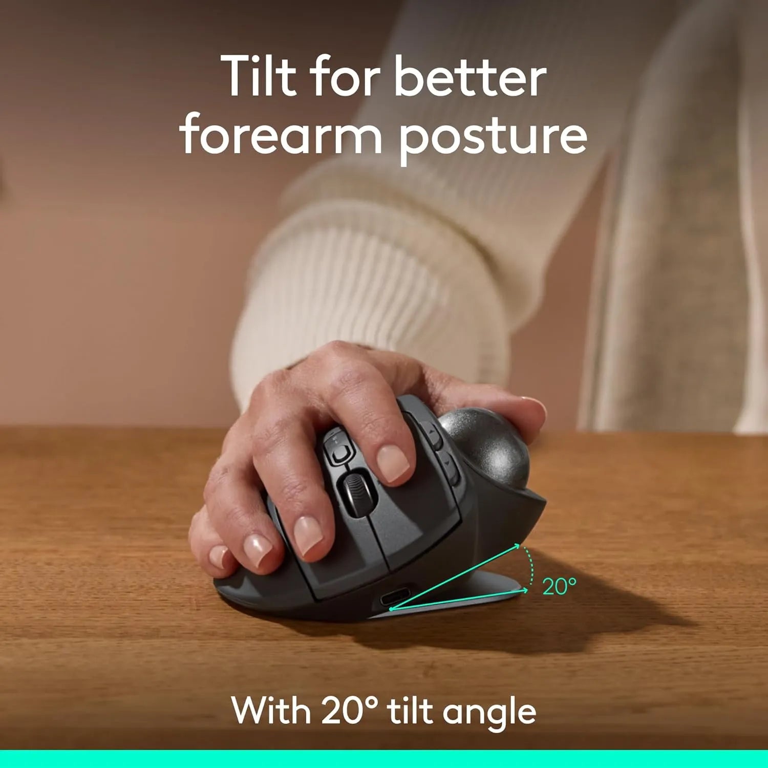 Logitech MX Ergo S Advanced Wireless and Bluetooth with Trackball