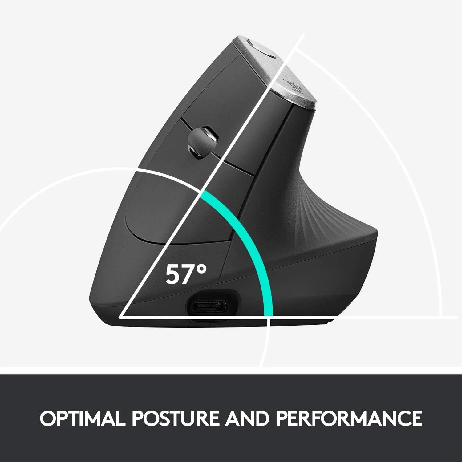 Logitech MX Vertical Wireless Mouse Rechargeable - للتقنيات الحديثة TT TAB متجر