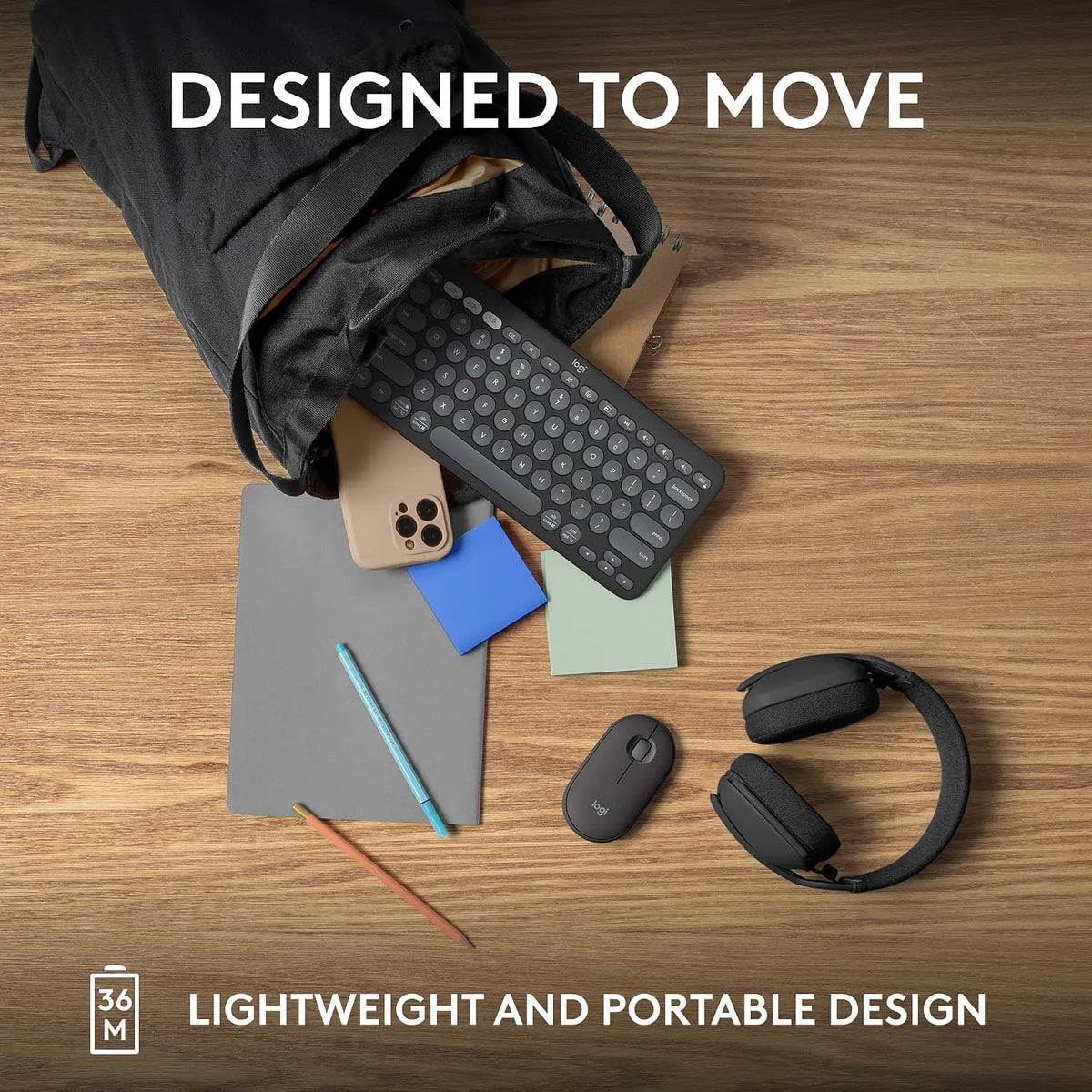 Logitech Pebble Keys 2 K380s Multi-Device Bluetooth Keyboard with Quiet Low-Profile Keys - متجر TT Tab للتقنيات الحديثة