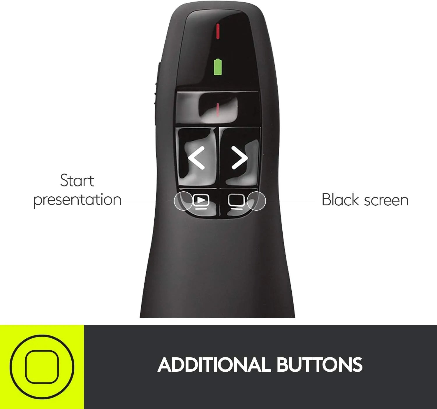 Logitech R400 Wireless Presenter Remote - للتقنيات الحديثة TT TAB متجر