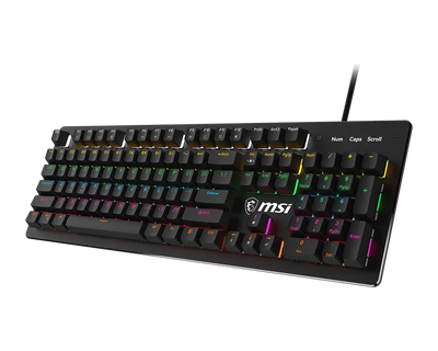MSI FORGE GK300 Wired RGB Mechanical Gaming Keyboard with Blue Switches