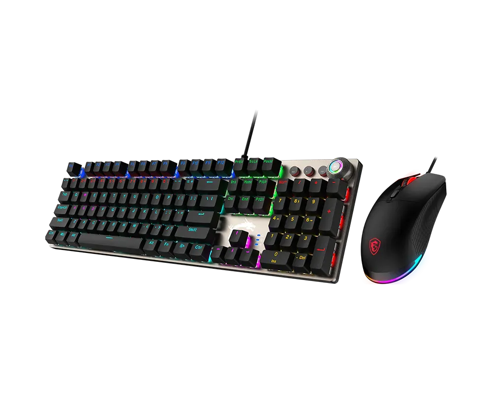 MSI FORGE GK310 Combo RED Switches Wired Gaming RGB Keyboard & Mouse - متجر TT Tab للتقنيات الحديثة