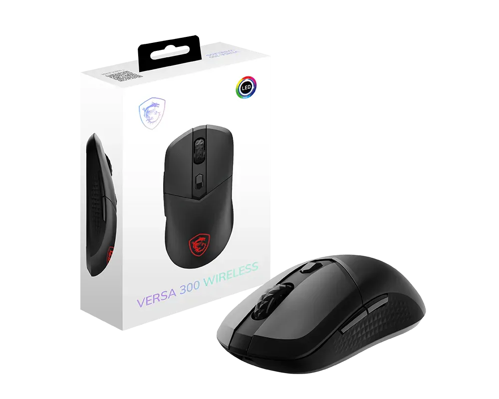 MSI VERSA 300 WIRELESS Gaming Mouse Ultra-Lightweight 60g - متجر TT Tab للتقنيات الحديثة