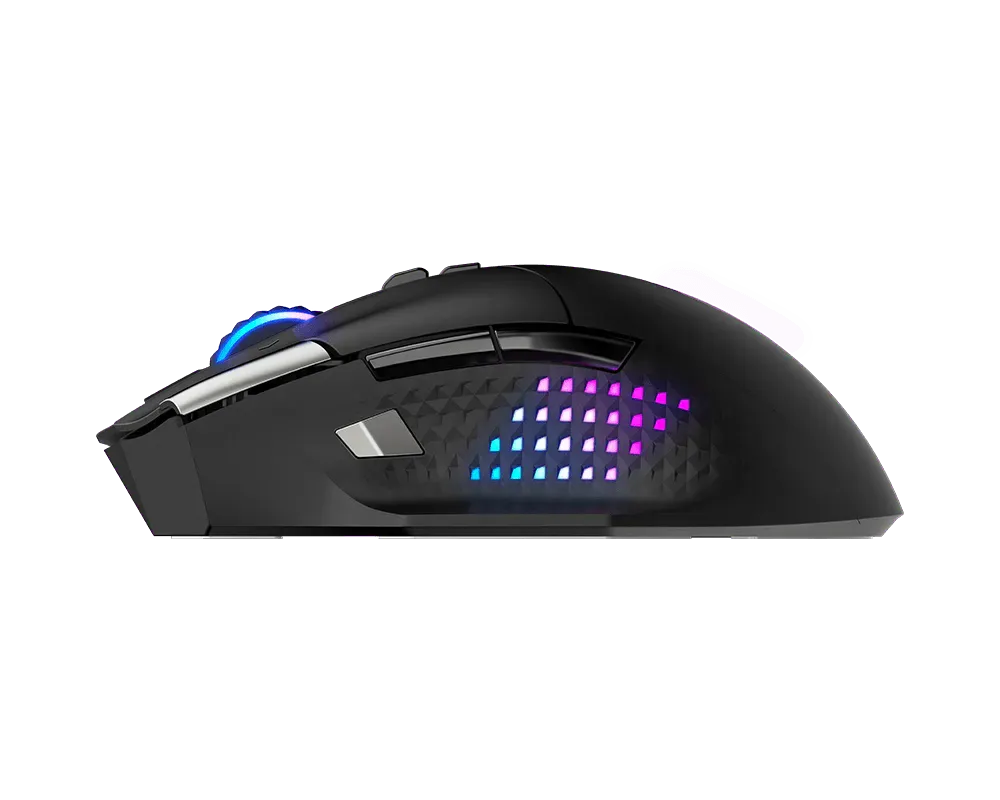 MSI VERSA PRO WIRELESS Gaming Mouse Tri-Mode Connectivity with 13 Programmable Buttons - متجر TT Tab للتقنيات الحديثة
