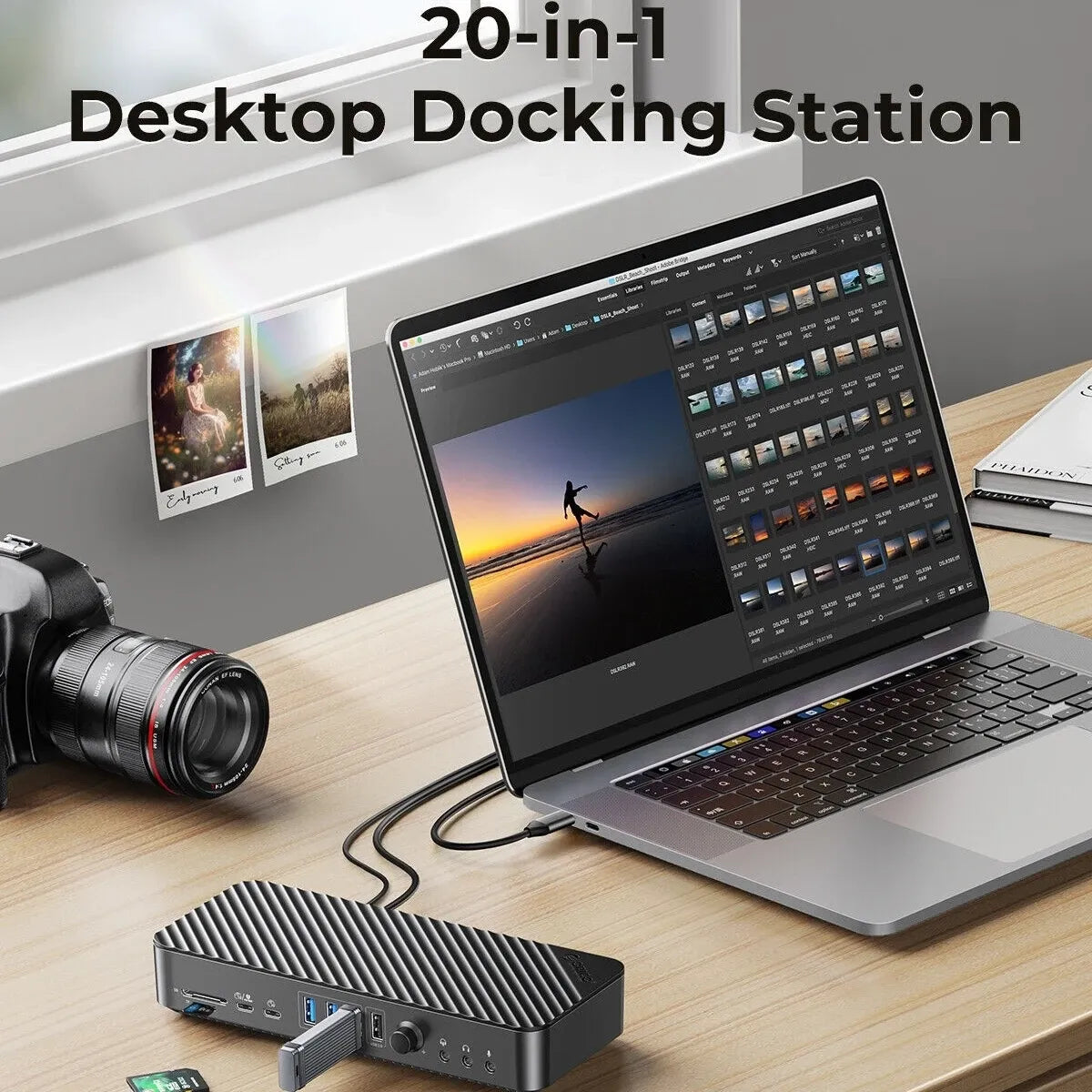ORICO DKA20‑V1 20‑in‑1 USB‑C Docking Station 10Gbps Triple Display 4K@60Hz PD 60W - متجر TT Tab للتقنيات الحديثة