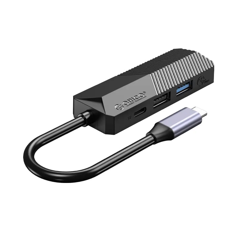 USB hub with multiple ports on a white background