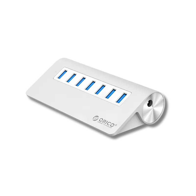 Orico Aluminum M3H7-V1 7-Port USB3.0 HUB with 1m Data Cable - متجر TT Tab للتقنيات الحديثة