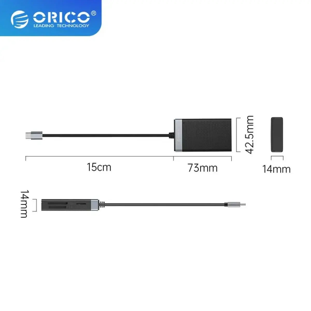 Orico CL4D-C3 USB-C Multi Card Reader - للتقنيات الحديثة TT TAB متجر