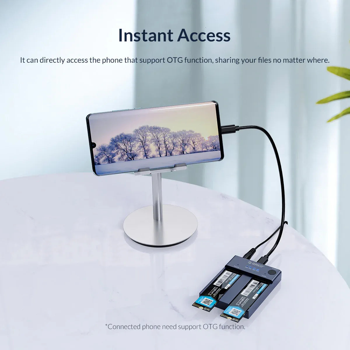 Orico M2P2-C3-C NVMe Enclosure support Clone - متجر TT Tab للتقنيات الحديثة
