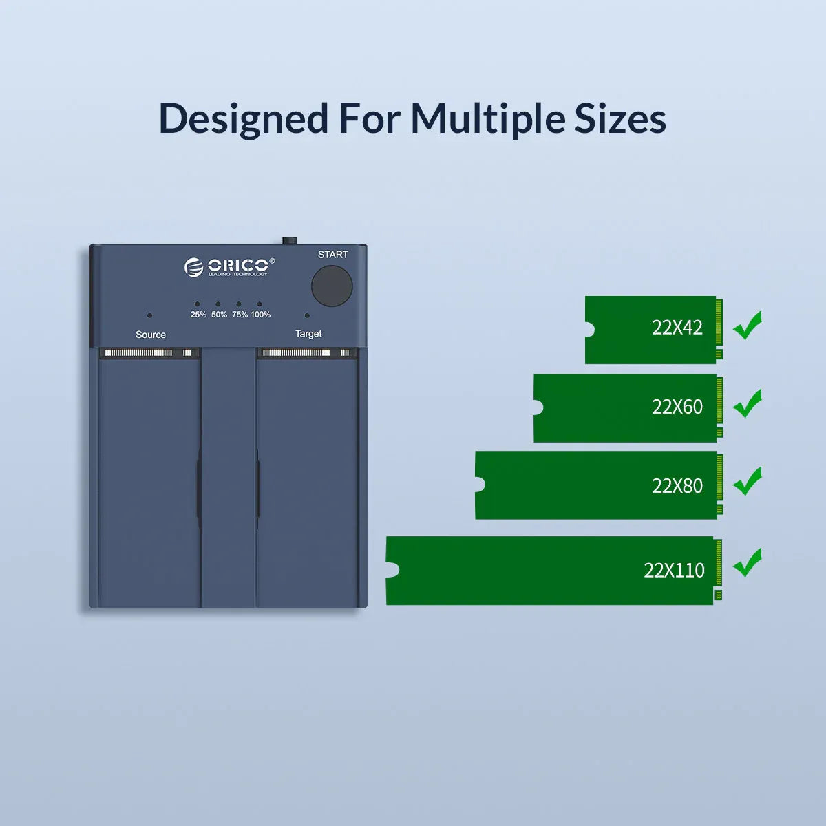 Orico M2P2-C3-C NVMe Enclosure support Clone - متجر TT Tab للتقنيات الحديثة