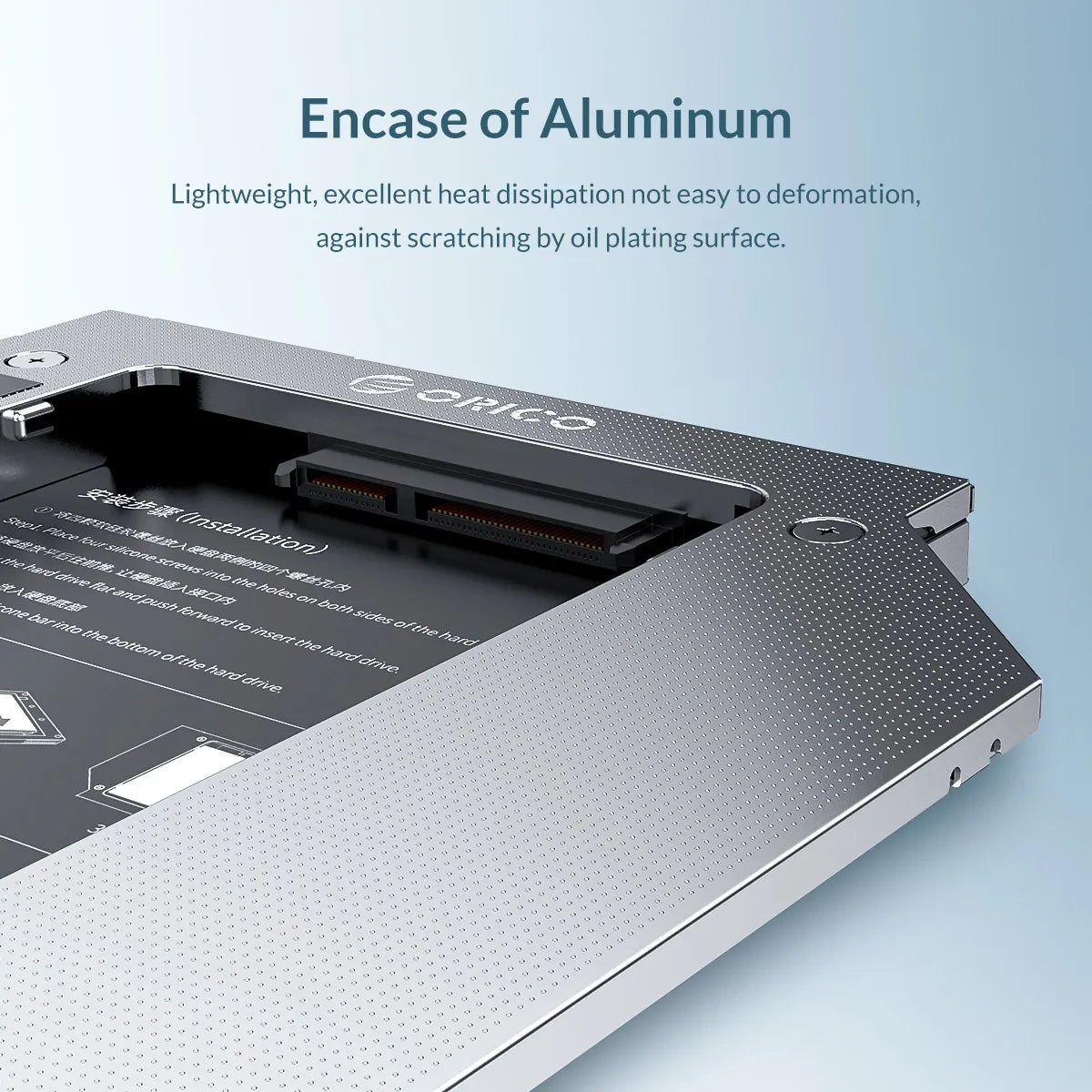 Orico M95SS Caddy 9.5mm Laptop Hard Drive Caddy for Optical Drive - للتقنيات الحديثة TT TAB متجر