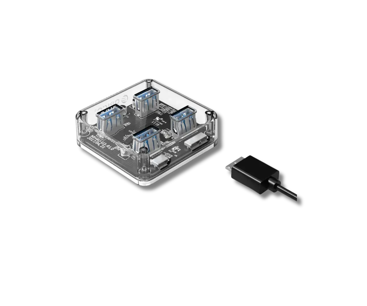 Orico MH4UC-U3-10 4-Port USB HUB 3.0 with Transparent Design - متجر TT Tab للتقنيات الحديثة