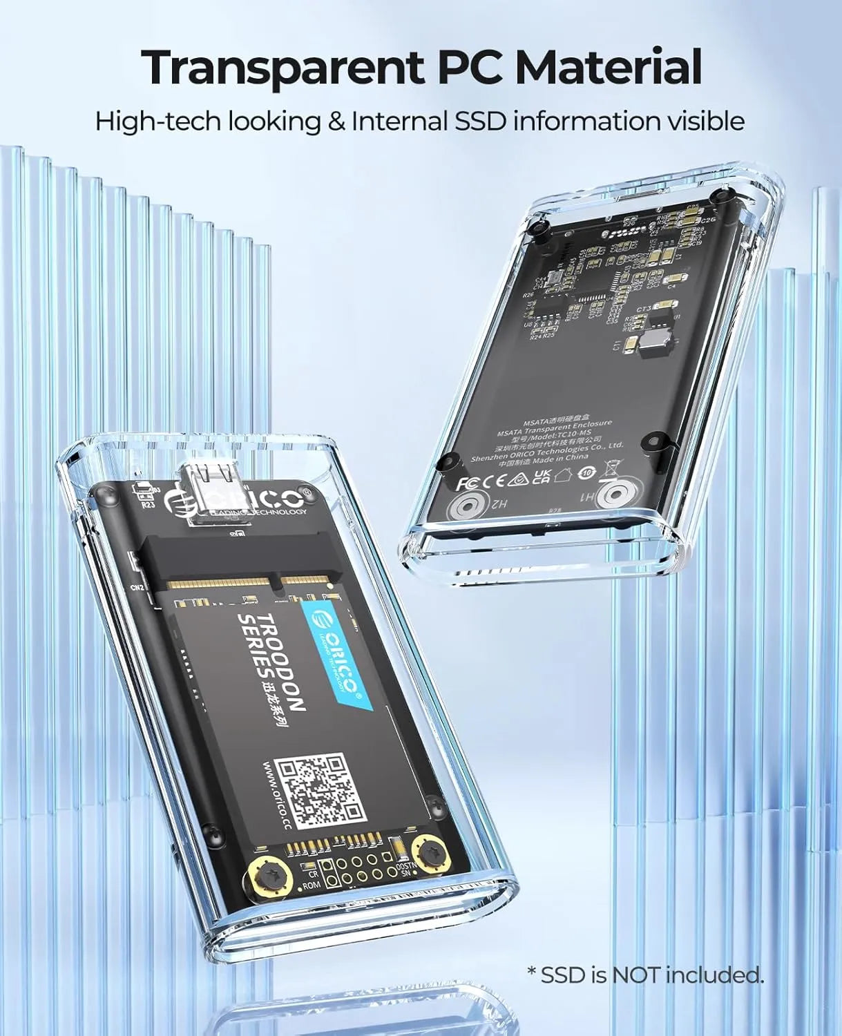 Orico TC10-MS mSATA SSD Enclosure - للتقنيات الحديثة TT TAB متجر