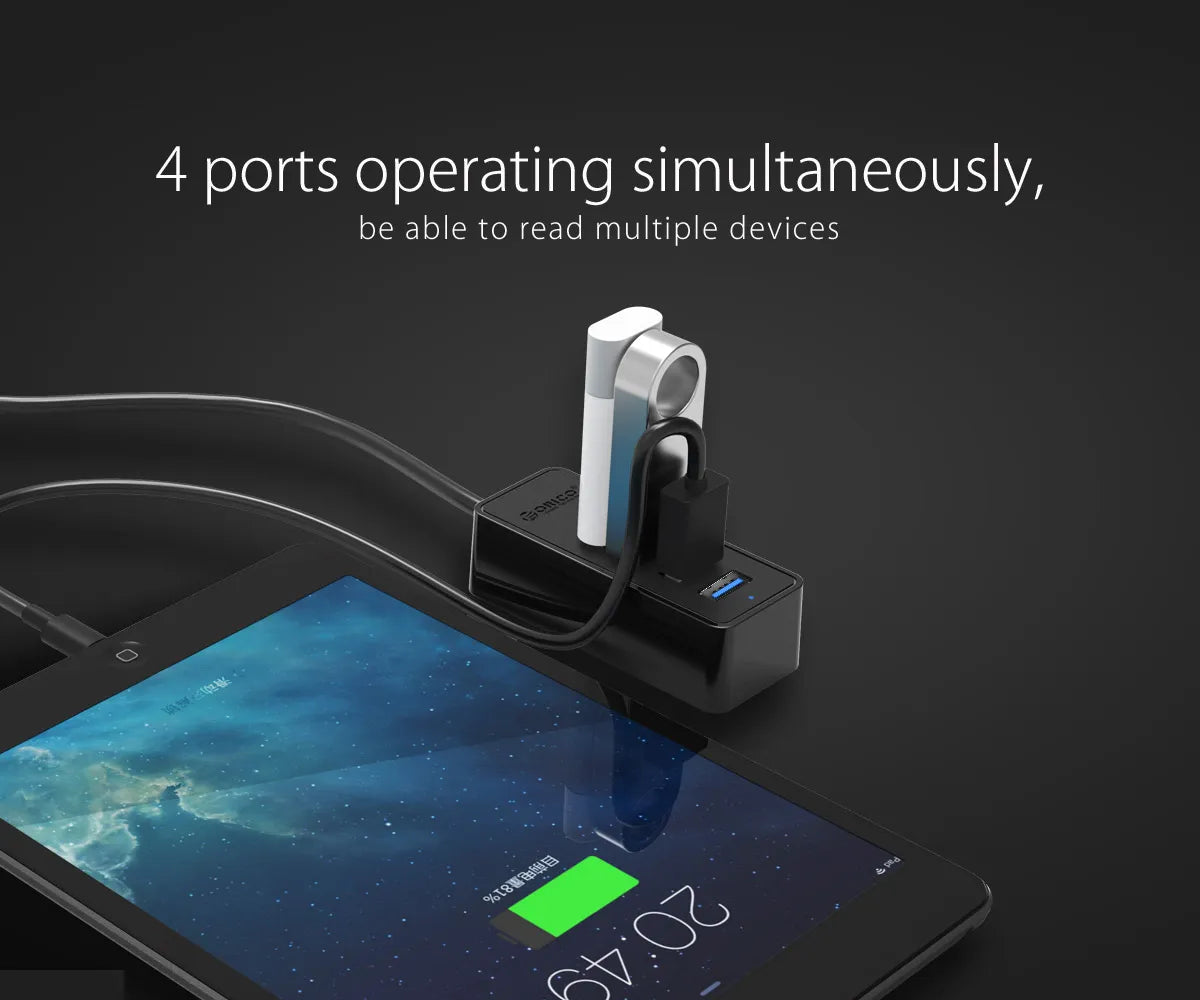 Orico W5P-U3 4-Port USB 3.0 HUB with Micro-B Power Port
