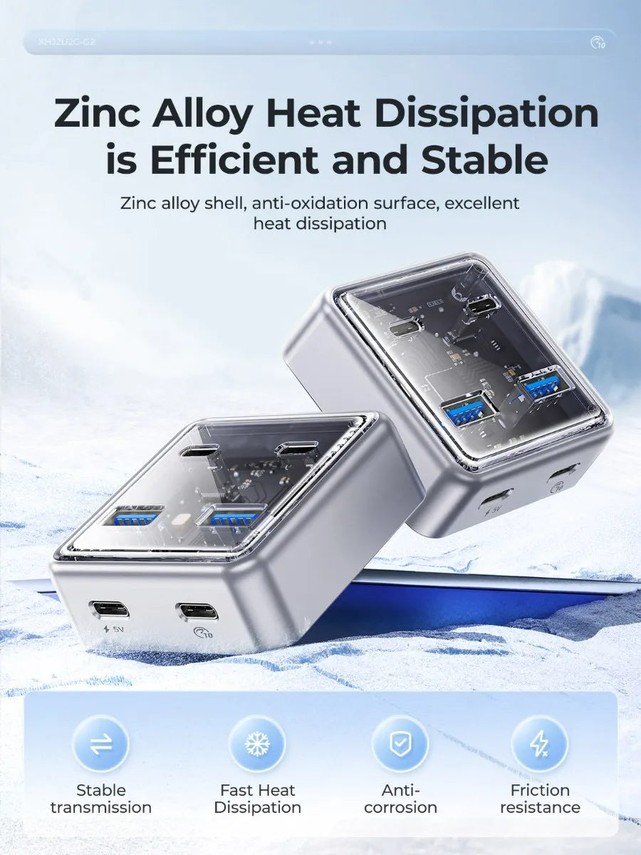 Orico XHJ2U2C-G2-10 USB HUB Type-C 10Gbps - للتقنيات الحديثة TT TAB متجر
