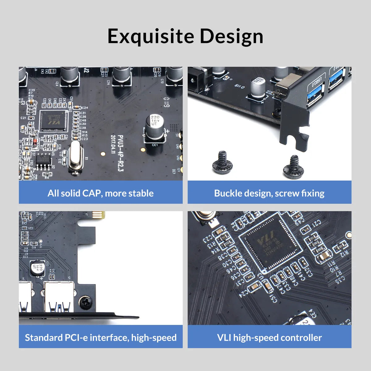 Orico PVU3-4P-V1 4 Port USB3.0 PCIe Expansion Card