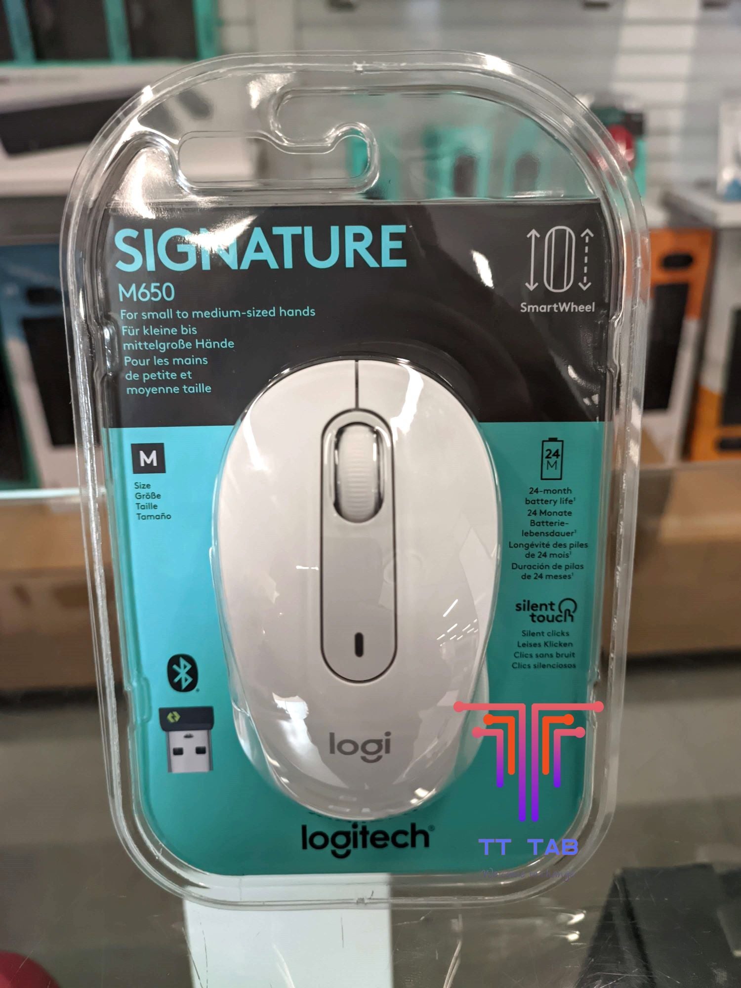 Logitech Signature M650 Wireless and Bluetooth Mouse