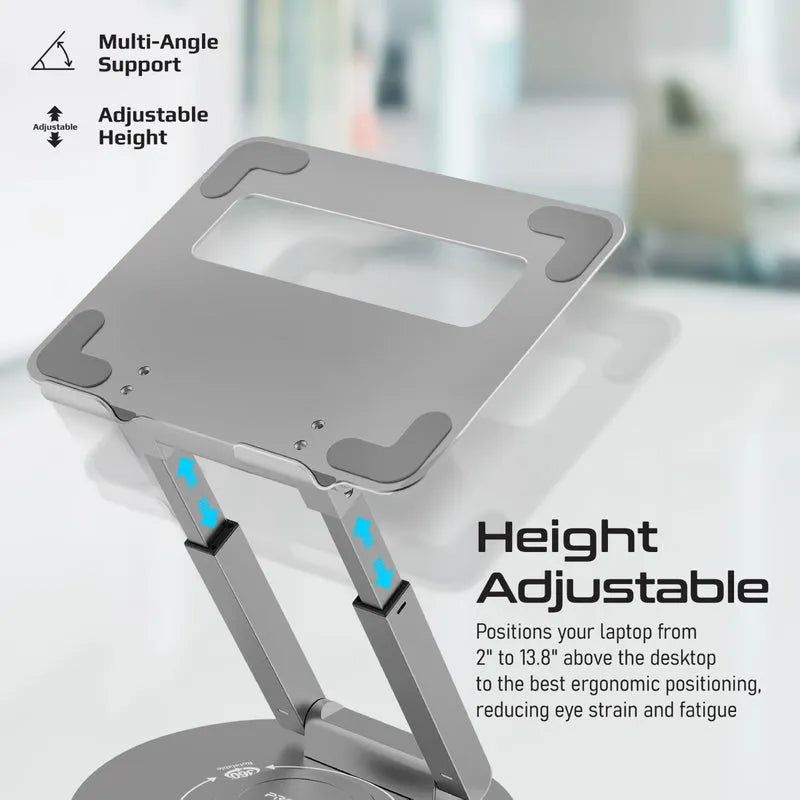 Promate DeskMate-6 Ergonomic Multi-Level Aluminium Laptop Stand