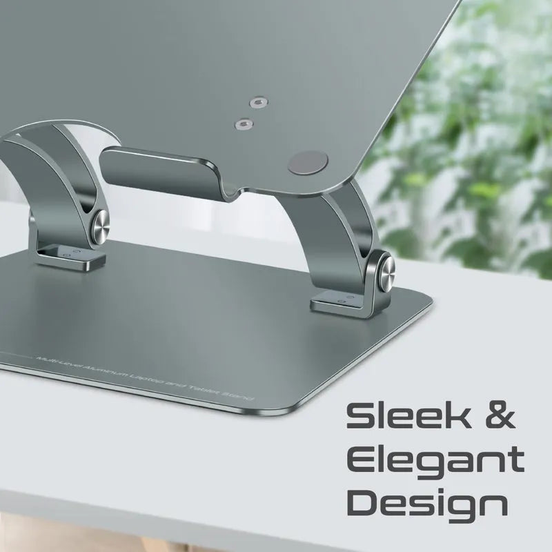 Promate DeskMate-7 Ergonomic Multi-Level Aluminum Laptop Stand - للتقنيات الحديثة TT TAB متجر